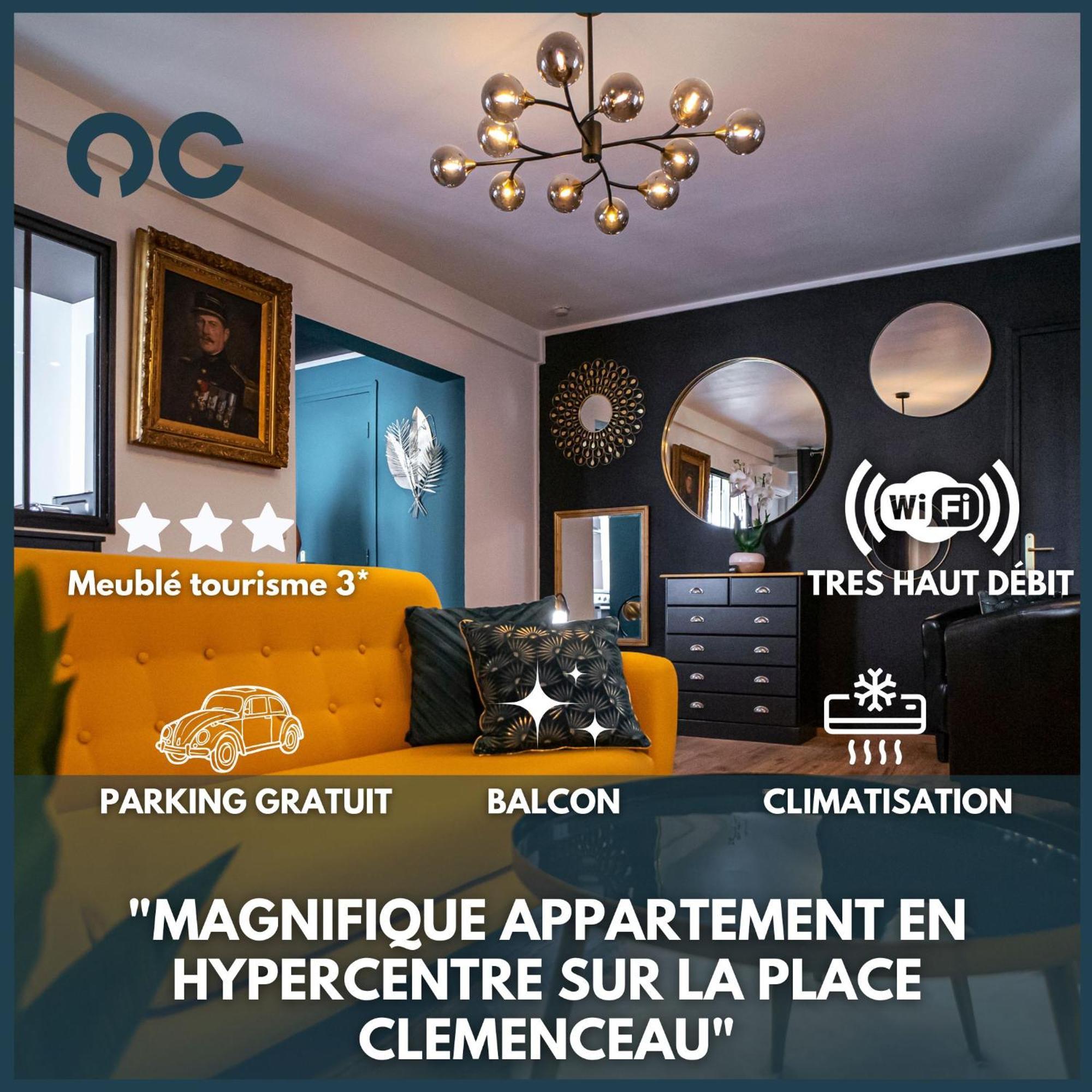 Au Palais Des Pyrénées! Hyper Centre -clim-balcon-parking Gratuit Appartement Pau
